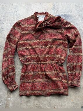 Vintage 70s  Givenchy Nouvelle Boutique Paris Blouse